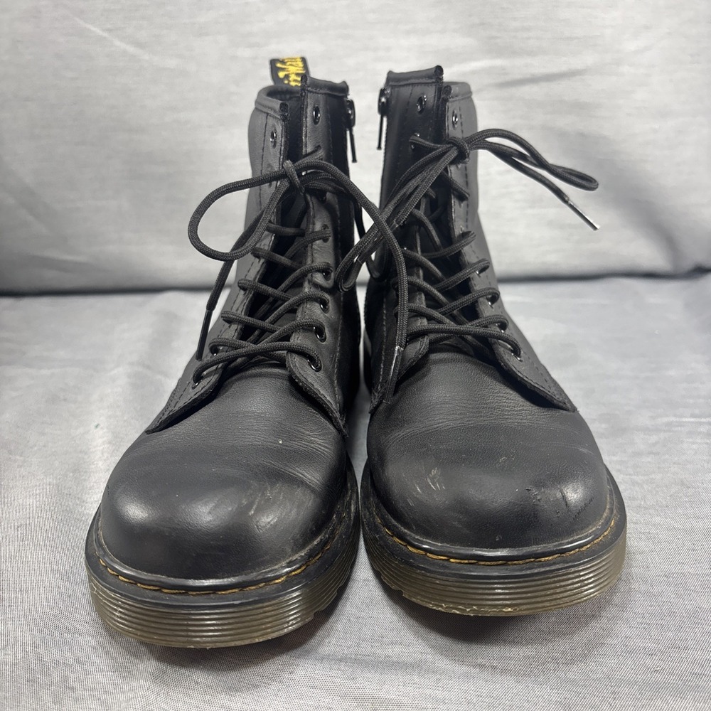Dr. Doc Martens 1460 J Pascal Boots Soft Leather Black Size 5 US Women Men's 4 - Picture 2 of 11